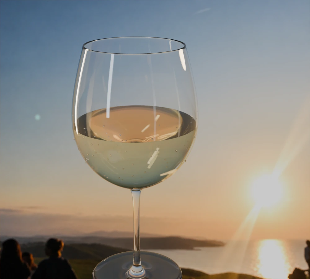 Laat de zon in je glas